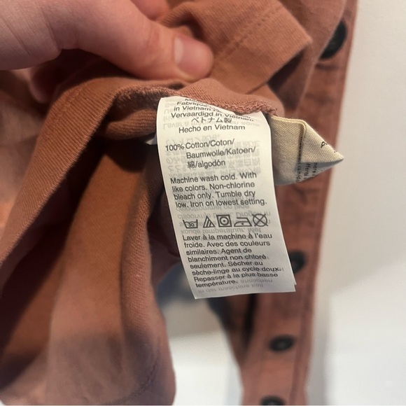 Women’s | Madewell Button Sleeve turtleneck mauve sweater | XS - Picture 5 of 7